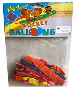 Rocket Balloons - Multicolor - 10 Pcs per Pack - Picture 1 of 3