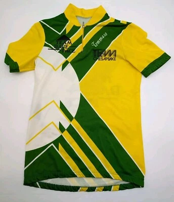 Camiseta deportiva Team Race Pace Chesapeake ciclismo M de colección Tommaso verde amarillo Foto 1 de 4