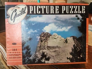 GUILD PICTURE PUZZLE - MOUNT RUSHMORE -SERIES FROM THE 50s - Picture 1 of 7