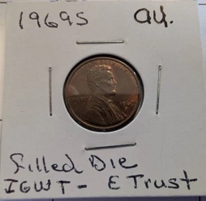 1969-S Lincoln Penny – Multiple errors – Rare Mint Error Coin! - Picture 1 of 5