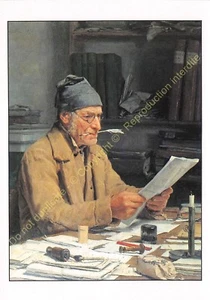 CP ART TABLEAU ALBERT ANKER Le Secrétaire municipal - Imagen 1 de 2