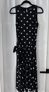 Lauren Ralph Lauren Dress Women's Polka Dot Sleeveless Size 4 (W60272) - Picture 1 of 6