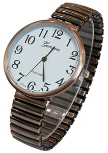 20108 Moda Reloj Geneva al por mayor Gran Reloj Elástico Número Transparente (Cobre) - Imagen 1 de 7
