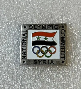 Raro distintivo spilla olimpico NOC SIRIA 2000 generico marcato sul retro - Foto 1 di 2