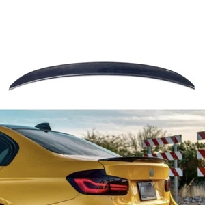 AC styles  Real Carbon Fiber Rear Trunk Lip Spoiler Wing For BMW M3 F80 - Picture 1 of 5