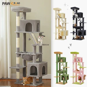 PAWZ Road Cat Tree Tower Scratching Post Scratcher Condo House Bed Toys 181cm - Picture 1 of 45