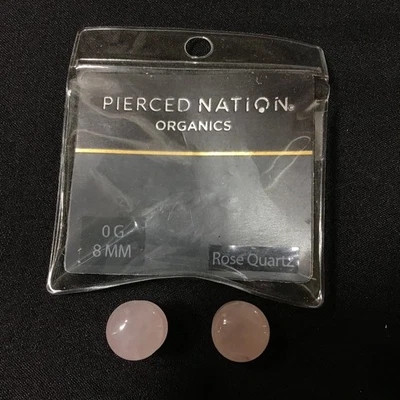 Plugues de quartzo rosa Pierced Nation - Imagem 1 de 2