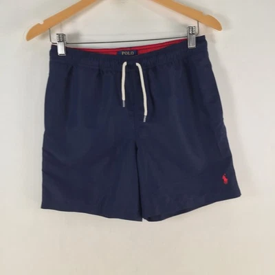 Polo Ralph Lauren boys swim shorts size L 14-16 years navy blue trunks 124552 - Image 1 of 4
