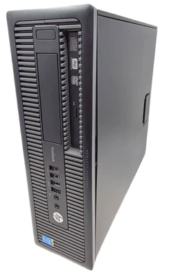 Windows 11 PC HP ProDesk 600 G1 SFF Intel Core i3-4160 4GB RAM 500GB DVD-RW - Image 1 of 4