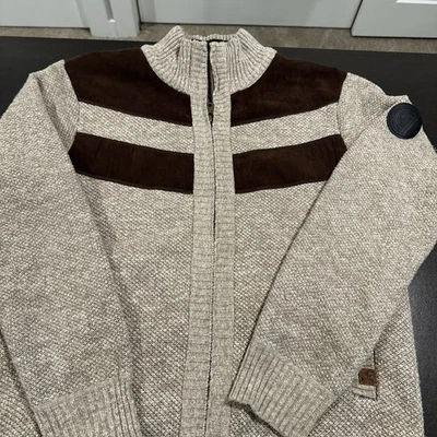 Chaqueta David Britton Buffalo Imitación Gamuza Para Hombre’s M Marrón Tweed Forrada de Vellón con Cremallera Foto 1 de 4