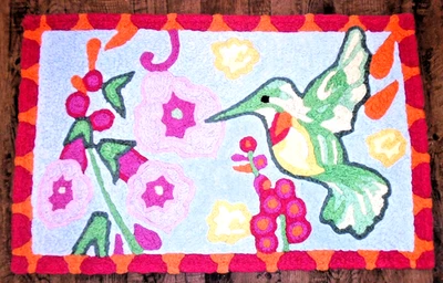 "Alfombra Jellybean interior/exterior colibrí de Jennifer Van Pelt 20"" X 30""" Foto 1 de 3
