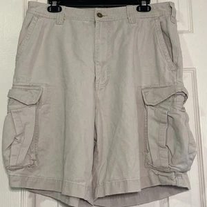 Vintage Abercrombie & Fitch Cargo Shorts Mens 34 Utility Military baggy Y2K 90s - Picture 1 of 12