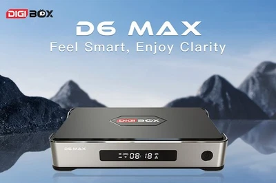 DIGIBOX D6 MAX Android TV Box with Preloaded Entertainment Bundle - Imagen 1 de 4