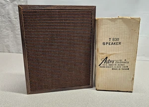 NOS Astro Electronic T830 ?CB? Speaker Woodgrain 9.5 x 7.5 x 4.5 Case - Picture 1 of 8