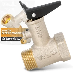 Válvula de sobrepresión válvula de seguridad 1/2 IGxAG caldera válvula de drenaje protección contra sobrepresión - Imagen 1 de 10