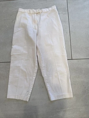 Женские белые брюки-капри Style & Co. размер 10P миниатюрные эластичные из хлопковой смеси - Изображение 1 из 4