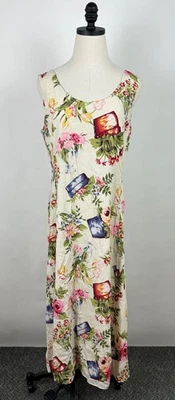 Maxi Vestido Vintage Años 90 Express Para Mujer Mediano Cottagecore Jardín Fiesta Floral Foto 1 de 4