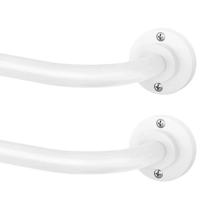 Hei!Dear 2 упаковки белый занавес, современный регулируемый 5/8 дюймов оберните вокруг выиграть... - Изображение 1 из 4