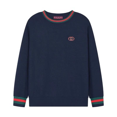 Suéter Gucci 2025 Azul Lana con Mangas Diseño Rayas Talla:L Foto 1 de 4