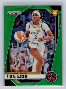 2024 Panini Prizm WNBA Rickea Jackson #60 Green Prizms Los Angeles Sparks - Picture 1 of 2