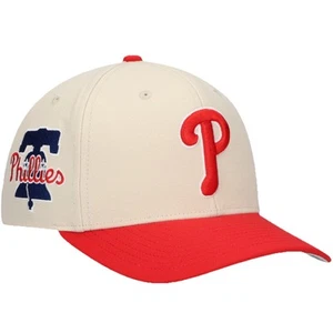 New Philadelphia Phillies Mitchell & Ness Cream Pro Crown SnapBack Hat - Picture 1 of 9
