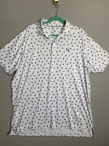Johnnie O Birdie Golf Performance Polo Shirt Mens XL AOP Surfers Golf Rugby - Picture 1 of 8