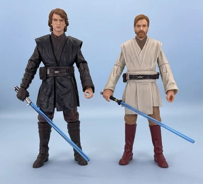 Star Wars Serie Negra Anakin Skywalker y Obi-Wan Kenobi La Venganza de los Sith Foto 1 de 2