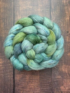 Sparkly Stellina Merino Sari Silk mixed fibres. Roving Wool Top Spinning #21 - Picture 1 of 5