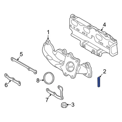 For Mini Cooper 2007-2015 Mini 11627583110 Exhaust Manifold Stud Foto 1 de 4