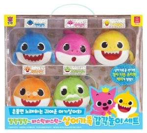 Pinkfong Baby Shark Sensory Play Training Sound Melody Doll 6P Set Baby Toy - Picture 1 of 11