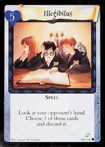 Harry Potter Juego de cartas coleccionables Illegibilus (promoción) - Juego base #92/116 - Imagen 1 de 2