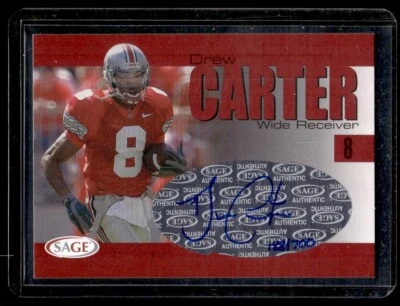 2004 SAGE Autographs Drew Carter Auto 188/700 Ohio State Buckeyes #A4 - Image 1 of 2
