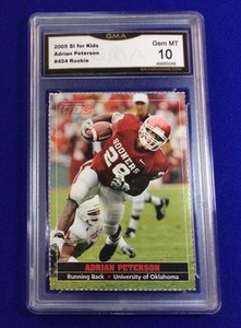 2005 SI For Kids Adrian Peterson Rookie #454 Gem MT 10