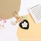 Keychains Retro Bow Ribbon Pearly Pendants Case Ornament Keyrings Couple Gifts