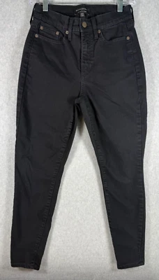 Pantalones de mezclilla ajustados Banana Republic para mujer negros con curvas tiro alto talla 2/26 usados Foto 1 de 4
