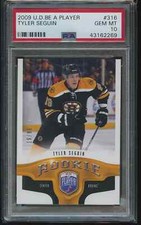 Tyler Seguin 2009-10 Upper Deck Be A Player Jersey Number RC 19/99 PSA 10