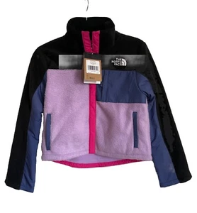 THE NORTH FACE Girls' Fleece Mashup Jacket, Lupine/TNF Black Sz L (12) NWT, $100 - Picture 1 of 6