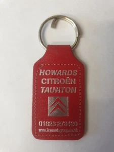 HOWARDS CITROEN TAUNTON RED CAR KEY RING KEY FOB CAR MEMORABILIA MERCHANDISE - Picture 1 of 3