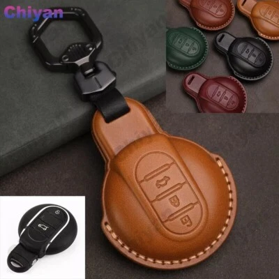 Funda Llavero Inteligente Coche Cuero Genuino Para BMW MINI Cooper Clubman F54 F56 Foto 1 de 4