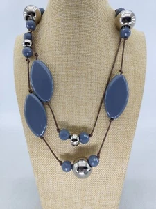 COLLIER FANTAISIE ORIGINAL BLEU - Imagen 1 de 1