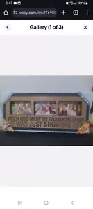 Light Up Picture Frame - WHEN GOD MADE MY GRANDCHILDREN HE WAS JUST SHOWING OFF - Picture 1 of 3