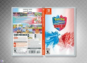 Paquete Doble Espada y Escudo Pokémon: Cubierta Personalizada Inserto Artístico y Estuche, Nintendo - Imagen 1 de 3