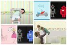 Kinder niedliche Themen Schlafzimmer Tapete Ränder - Roboter, Tierfarm, Feen