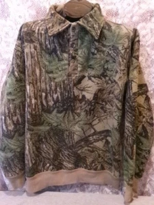 Camisa de caza vintage de vellón camuflada con cabeza roja XXL funciona pequeña para hombre L - XL - Imagen 1 de 8
