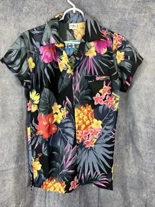 King Kameha Size XS Mens Hawaiian Shirt Collar Floral No Iron Quick Dry New - Picture 1 of 10