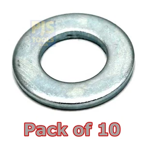 10 arandelas planas pesadas M20 galvanizadas zp forma A grado 8 - Imagen 1 de 2
