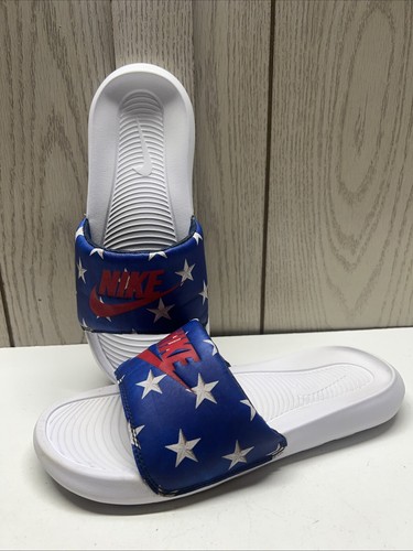 Nike Victori One CN9676 400 sandali slide uomo patriottici MAGA taglia 7