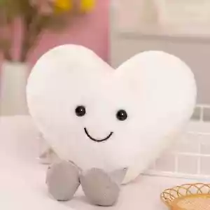Jelly Cat Heart-shaped Pillow Plush Toy Soft Cartoon Doll Birthday Gift - Picture 1 of 4