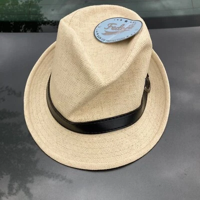 NUEVO Sombrero Estilo Fedora Simplicity Beige Kingston Talla Única para la mayoría Foto 1 de 4