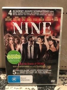 Nine DVD (Daniel Day Lewis, Penelope Cruz, Nicole Kidman) Ex- Rental - Picture 1 of 2